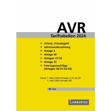 AVR-Tariftabellen 2024 Ost (5er-Pack)