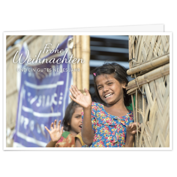 10er Set Caritas international Weihnachtskarten Motiv "Bangladesch"