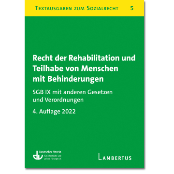 Recht der Rehabilitation und Teilhabe behinderter Menschen